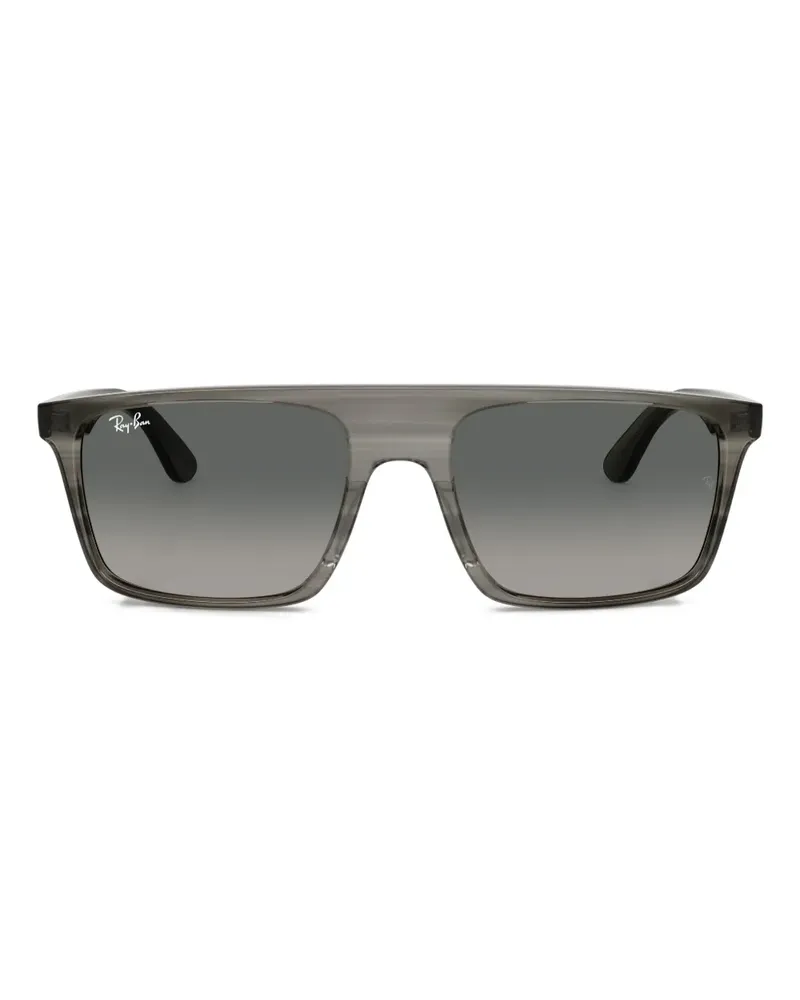Ray Ban Sonnenbrille mit eckigem Gestell - Schwarz Schwarz
