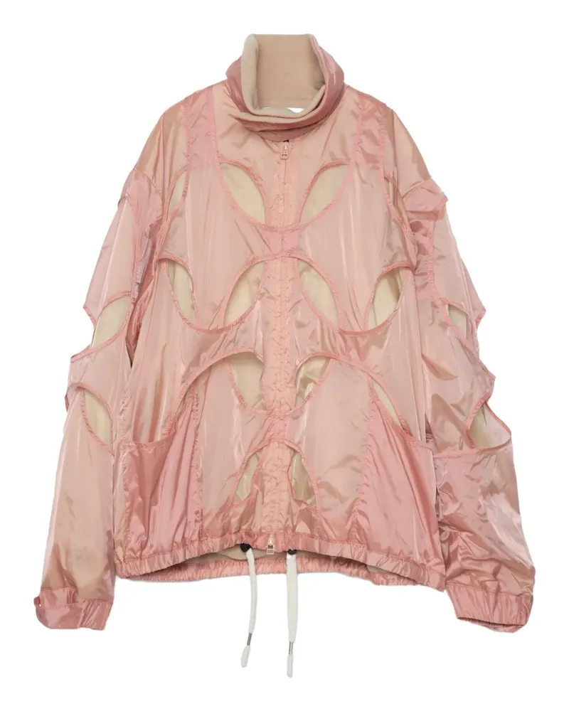 Yoshio Kubo Stehkragen-Jacke mit Cut-Out - Rosa Rosa