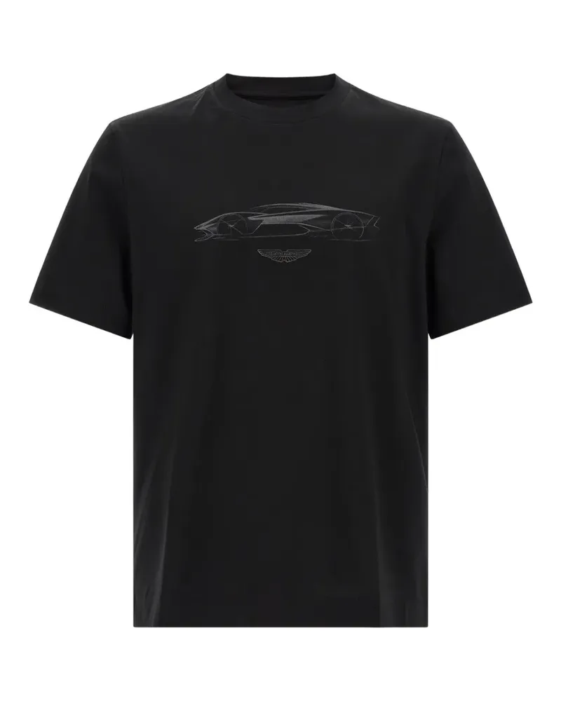 HUGO BOSS x Aston Martin T-Shirt mit Print - Schwarz Schwarz