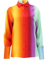 Monse Rainbow Blur Bluse mit Cut-Out Blau