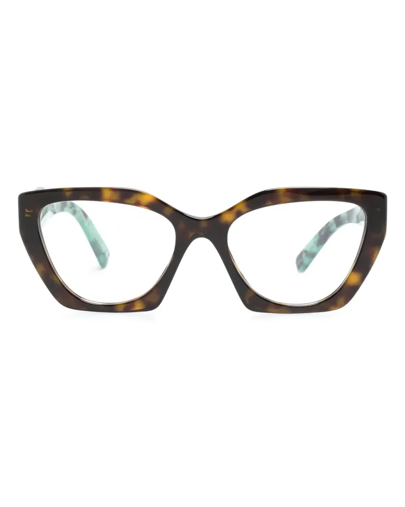 Prada Brille mit eckigem Gestell - Grün Grün