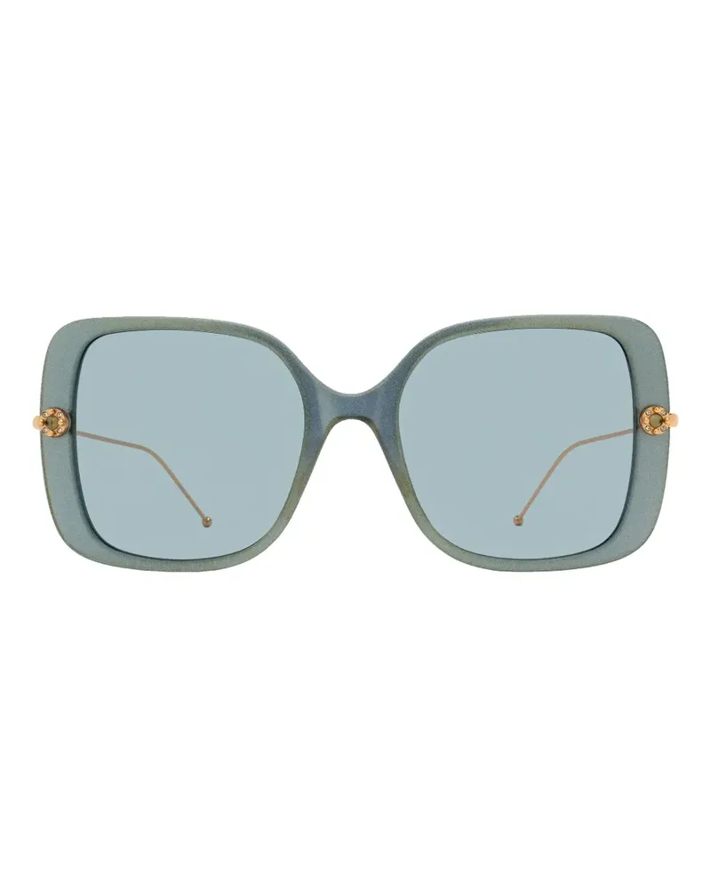 Pomellato crystal-detail sunglasses - Blau Blau