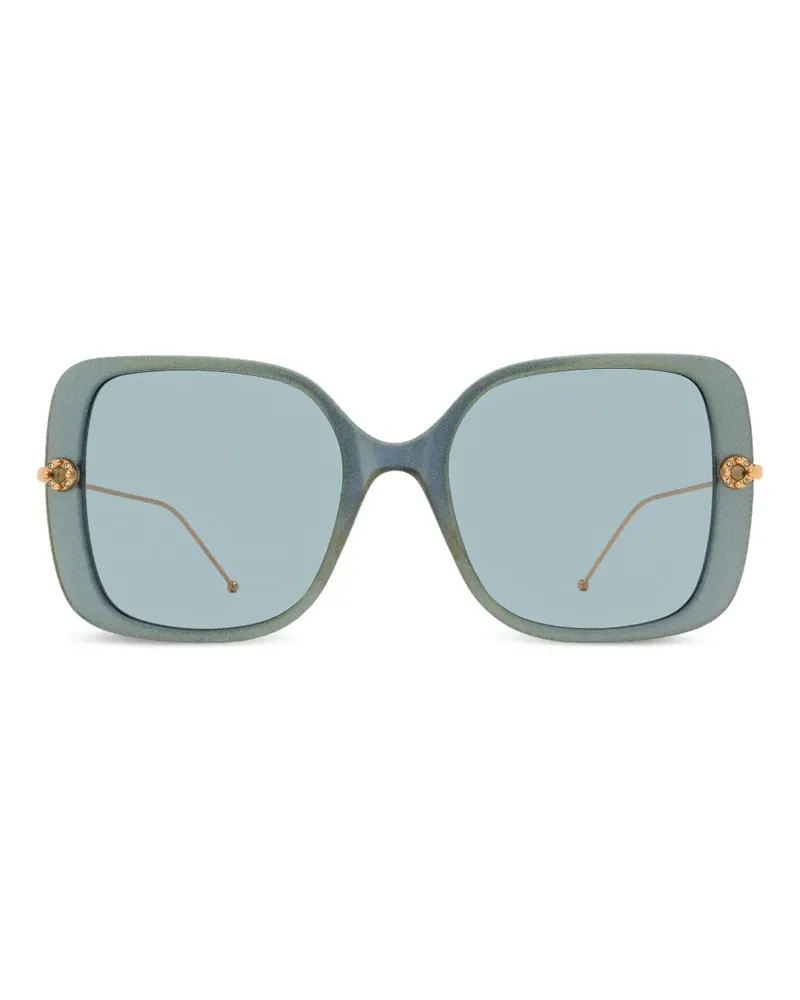 Pomellato Sonnenbrille mit Kristallen - Blau Blau