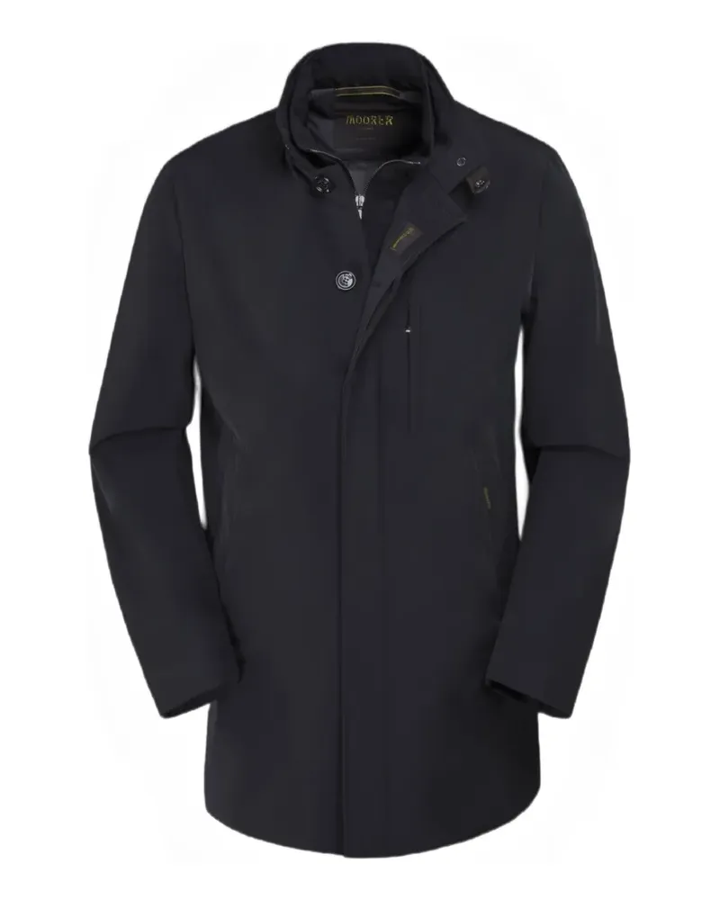 MOORER Edgar-Kr button-fastening coat - Blau Blau