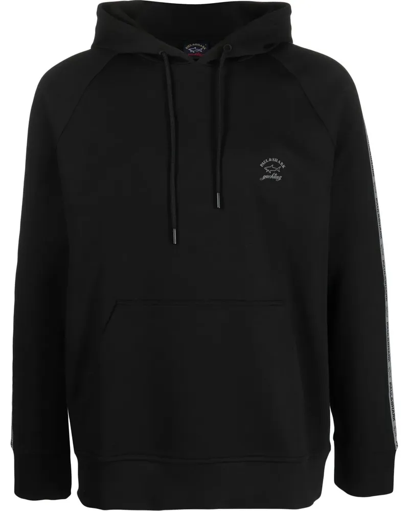 Paul & Shark Hoodie mit Logo-Print - Schwarz Schwarz