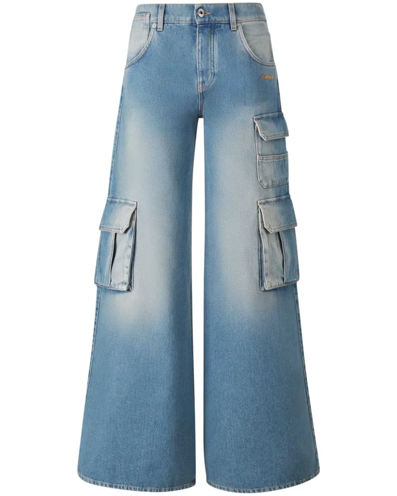 OFF-WHITE Jeans mit aufgesetzten Taschen - Blau Blau