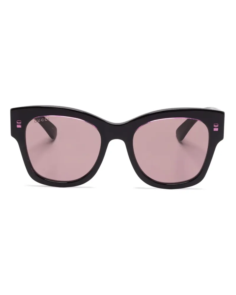 Gucci Sonnenbrille mit eckigem Gestell - Violett Violett