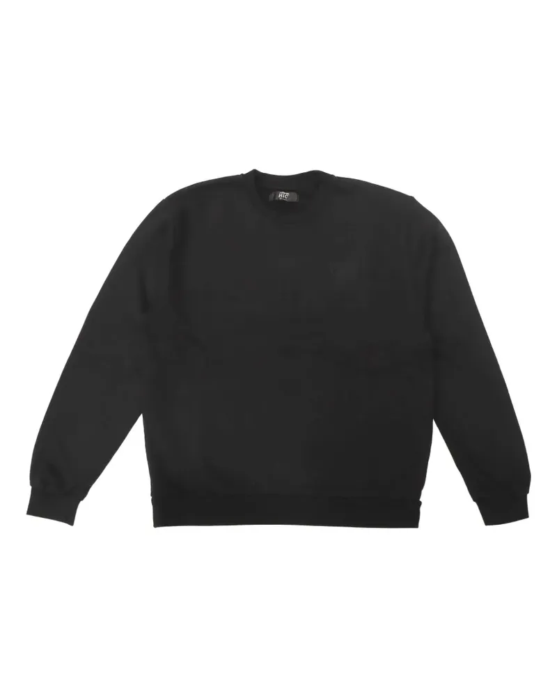 HTC Hollywood Trading Company Lil logo-print crew-neck sweatshirt - Schwarz Schwarz