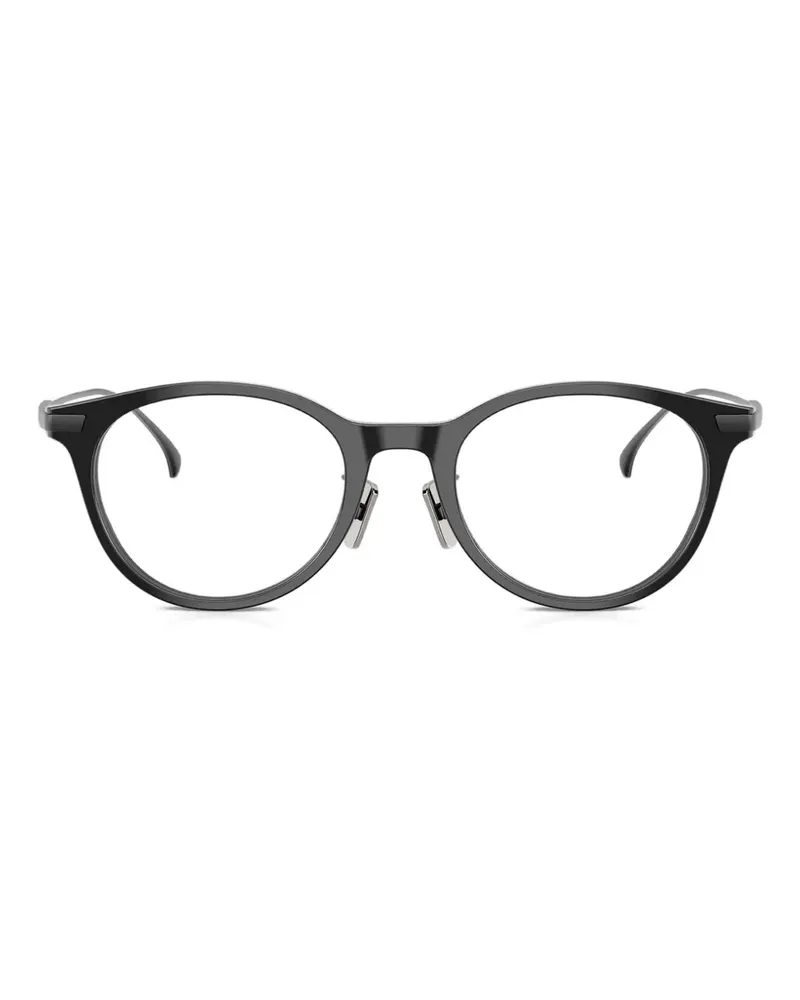 Moncler Brille mit rundem Gestell - Schwarz Schwarz