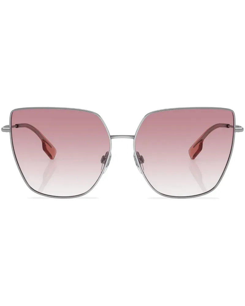 Burberry Eckige Alexis Sonnenbrille - Silber Silber