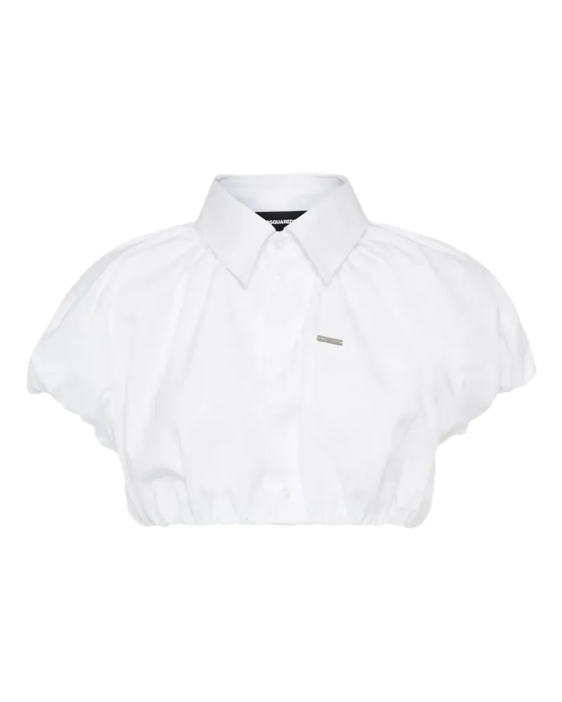 Dsquared2 Cropped-Hemd - Weiß Weiß