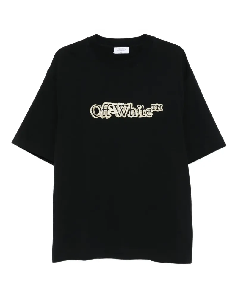 OFF-WHITE T-Shirt mit Logo - Schwarz Schwarz
