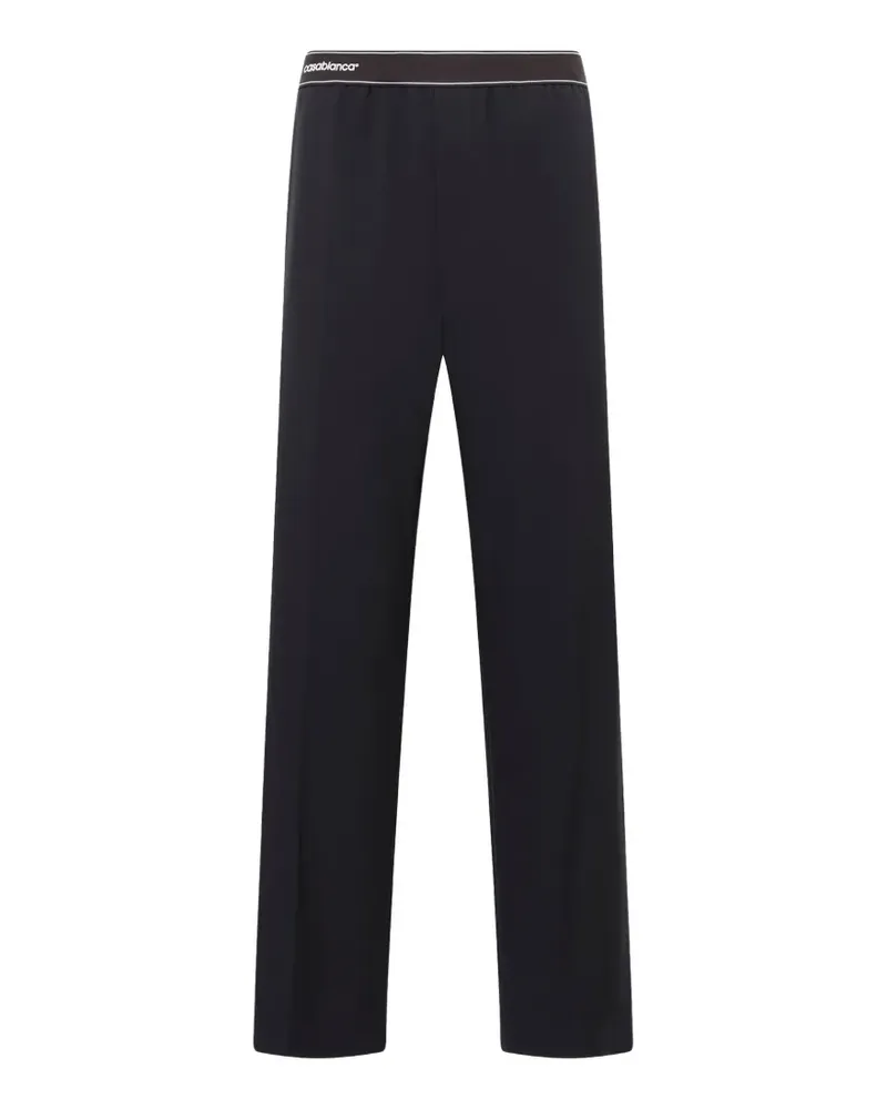 Casablanca Paris Hose mit Logo-Bund - Schwarz Schwarz