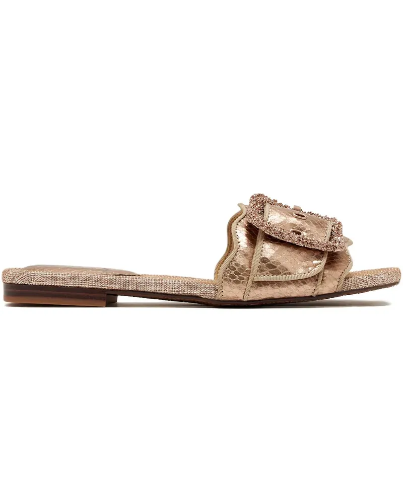 Sam Edelman Verzierte Sandalen mit Schnallendetail - Gold Gold