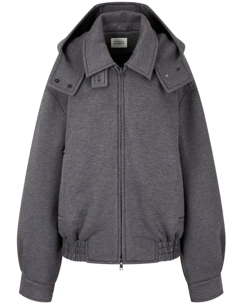 STUDIO TOMBOY Jacke mit abnehmbarer Kapuze - Grau Grau