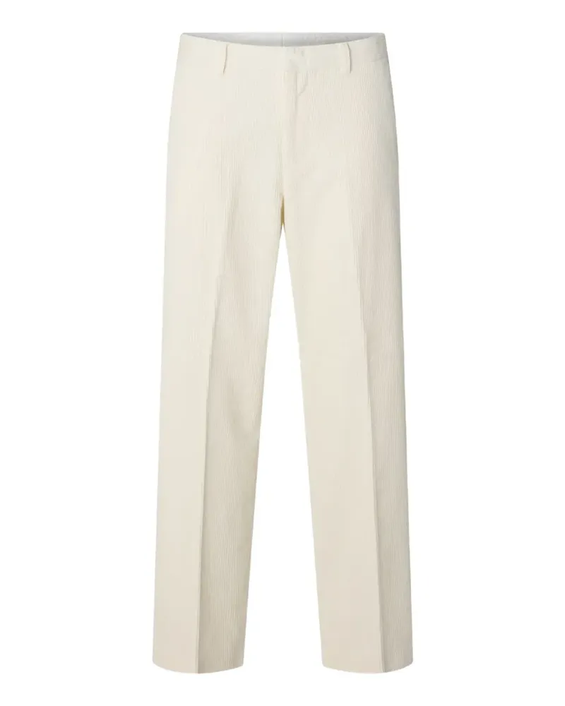 Selected Cordhose mit lockerem Schnitt - Weiß Weiß