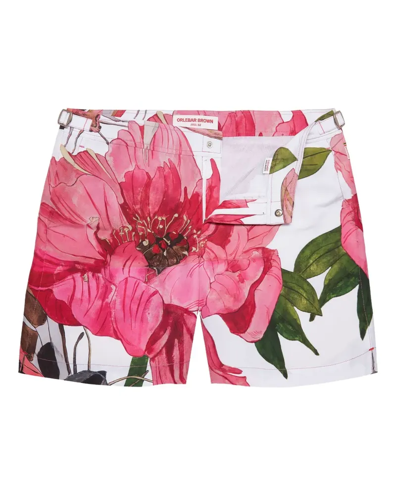 Orlebar Brown Bulldog Badeshorts mit Blumen-Print - Rosa Rosa