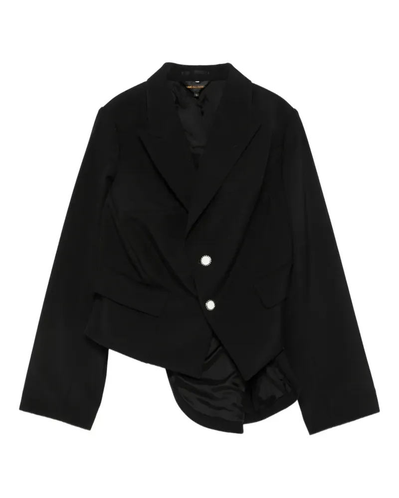 Comme des Garçons Asymmetrischer Sakko - Schwarz Schwarz