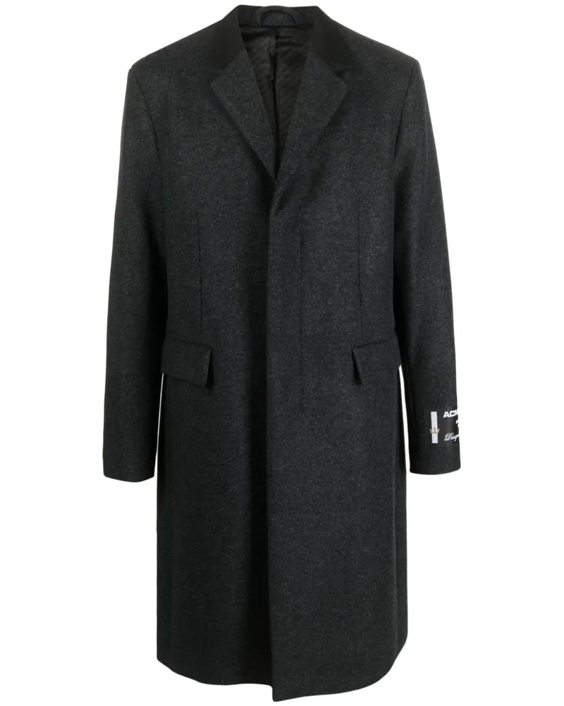 Acne Studios Einreihiger Mantel - Grau Grau
