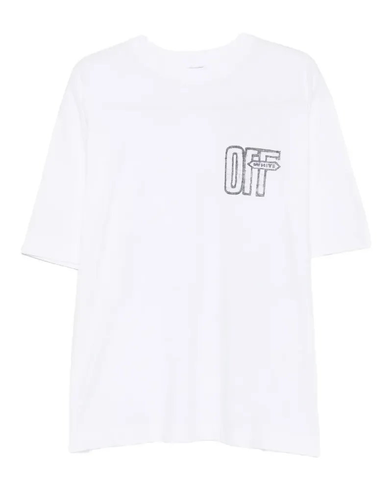 OFF-WHITE crew-neck T-shirt - Weiß Weiß