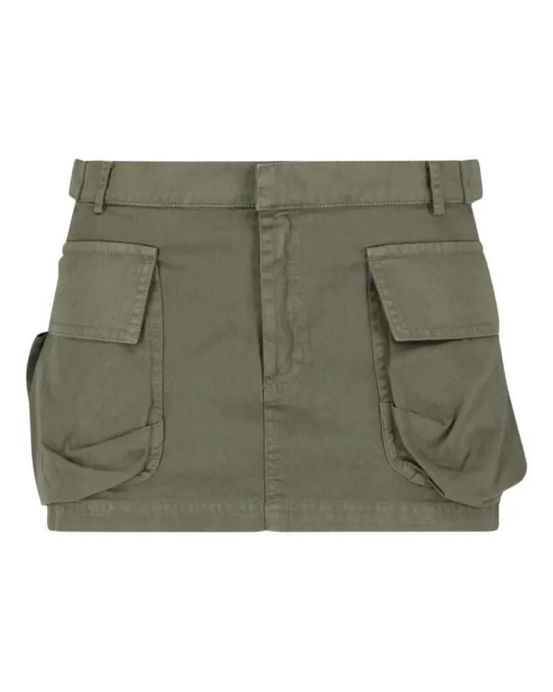 GIMAGUAS multi-pocket cotton mini skirt - Grün Grün