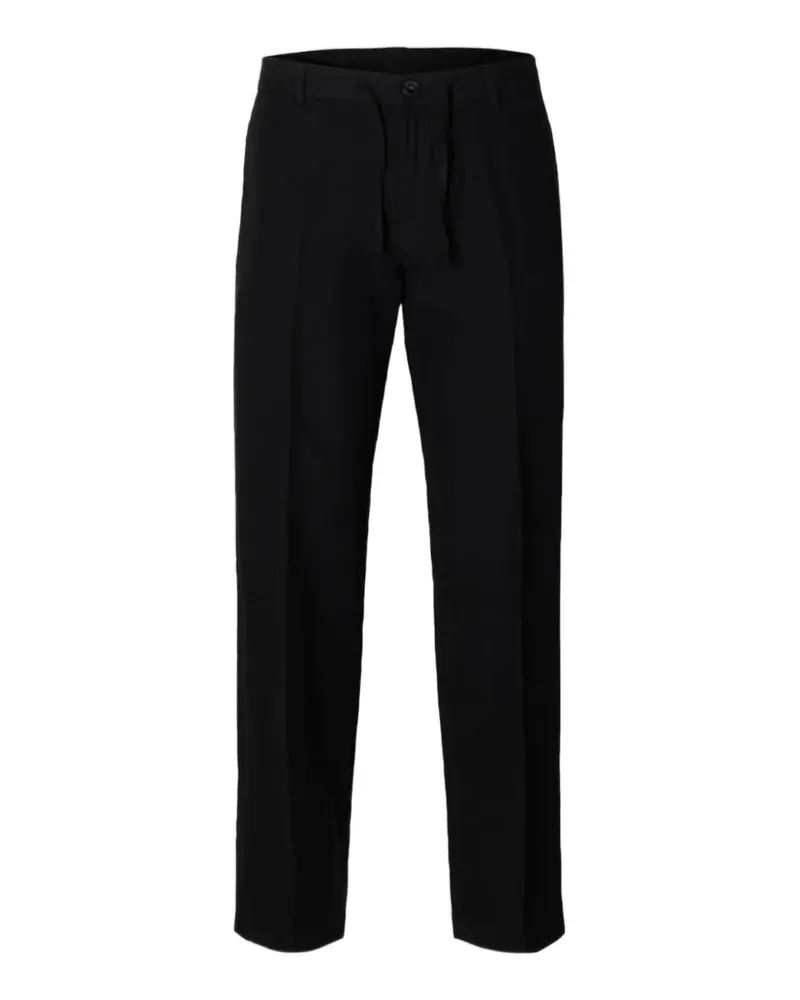 Selected 196 belt-loops trousers - Schwarz Schwarz