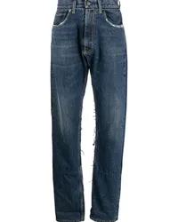 Maison Margiela Gerade Jeans in Distressed-Optik Blau