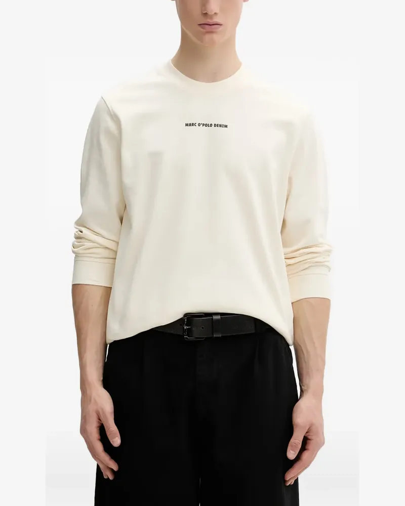 Marc O'Polo graphic-print logo-print sweatshirt - Nude Nude