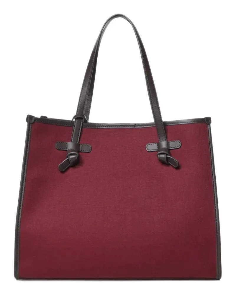 Gianni Chiarini Marcella Tote Bag mit Lederbesatz - Rot Rot