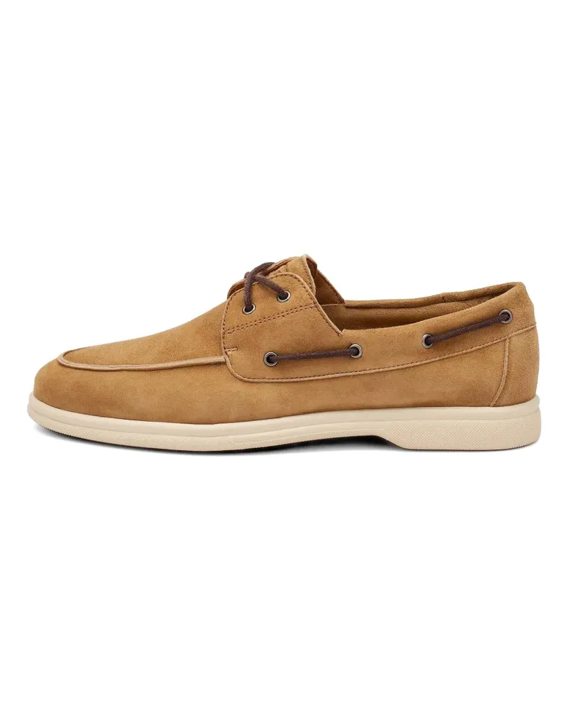 FRAU suede boat shoes - Nude Nude