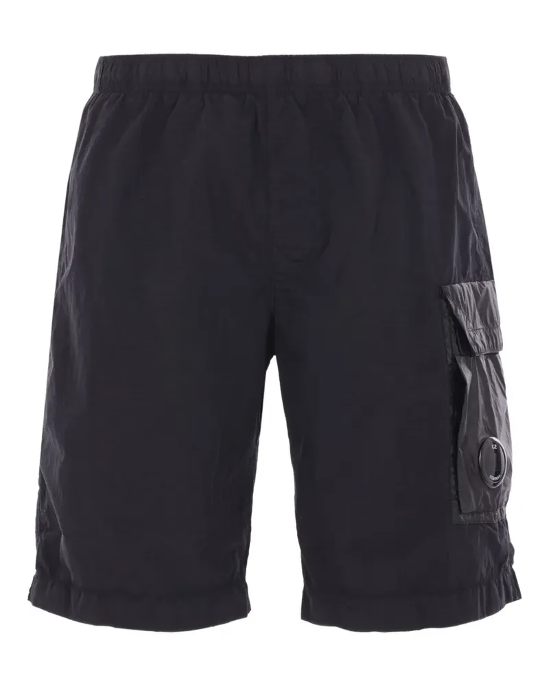 C.P. Company Badeshorts mit Lens-Applikation - Schwarz Schwarz