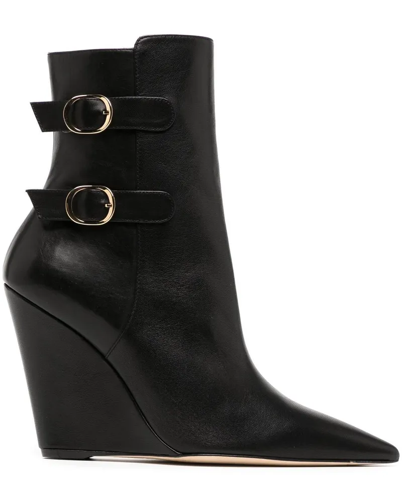 Stuart Weitzman Stiefel mit spitzer Kappe 100mm - Schwarz Schwarz