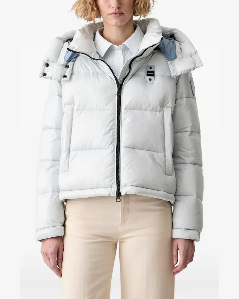 Blauer Gloria quilted Sorona® Aura hooded jacket Blau
