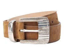 Aya Western Gürtel aus Wildleder - Braun