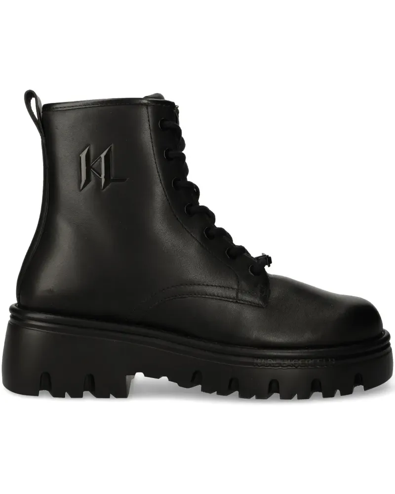 Karl Lagerfeld Traperid Stiefel - Schwarz Schwarz