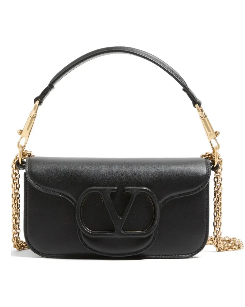 Valentino Garavani Kleine Locò Schultertasche aus Kalbsleder - Schwarz Schwarz