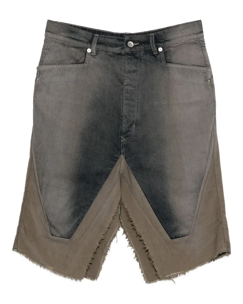 Rick Owens Jeansrock mit ausgefranstem Saum - Grau Grau