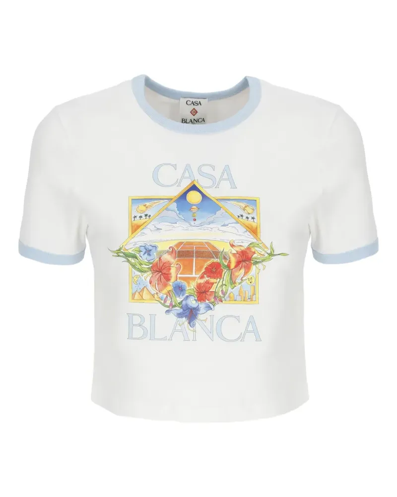 Casablanca Paris graphic-print T-shirt - Weiß Weiß
