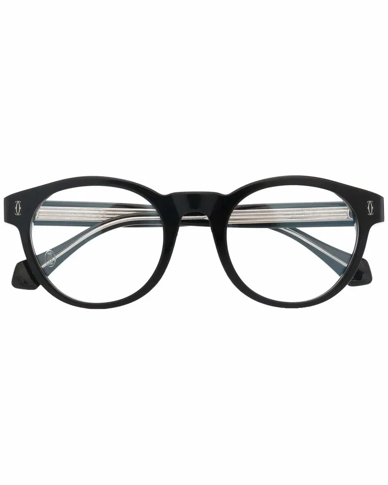 Cartier Runde CT0341 Brille - Schwarz Schwarz