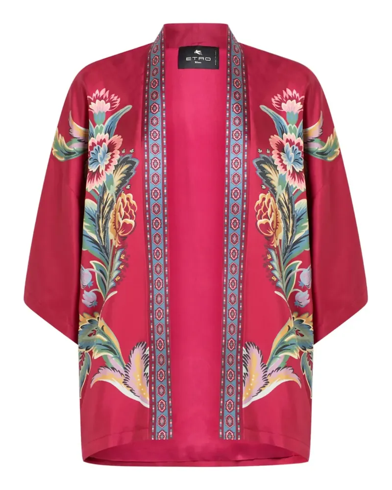 Etro Top mit Blumen-Print - Rot Rot