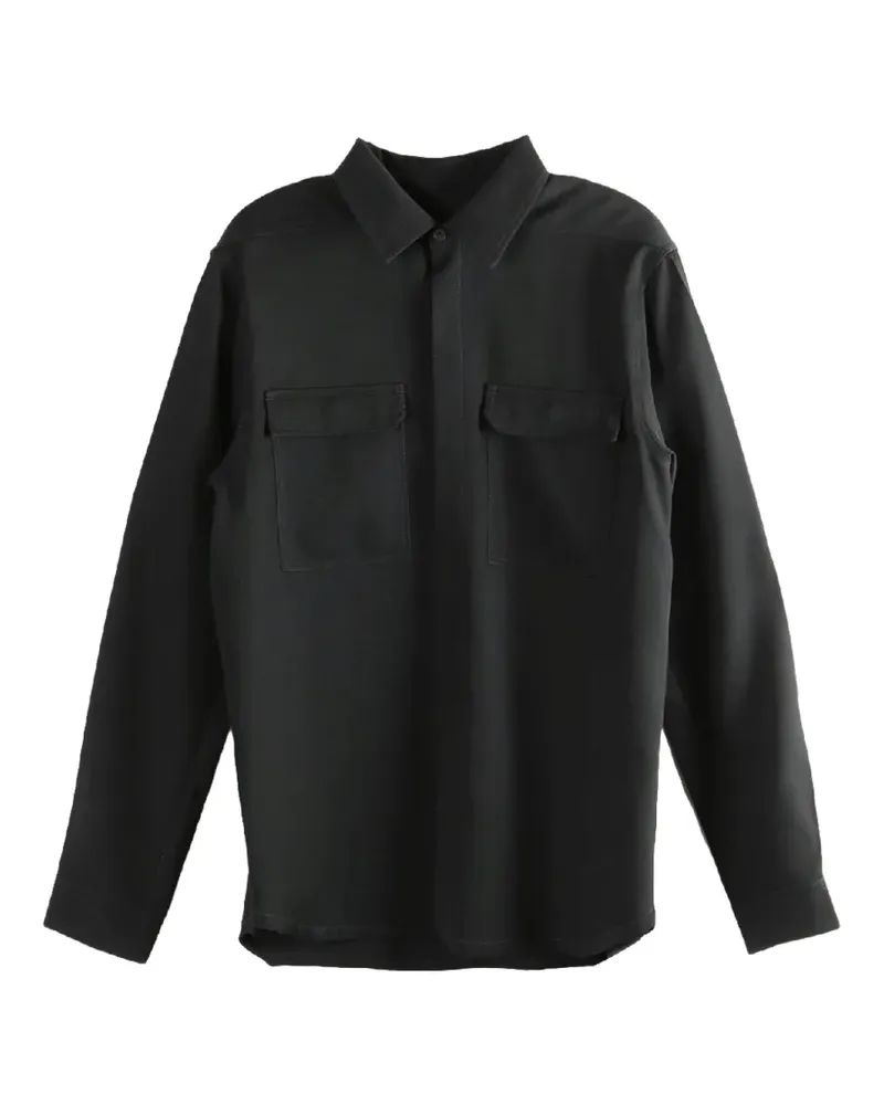Rick Owens Hemd mit Klappentasche - Schwarz Schwarz