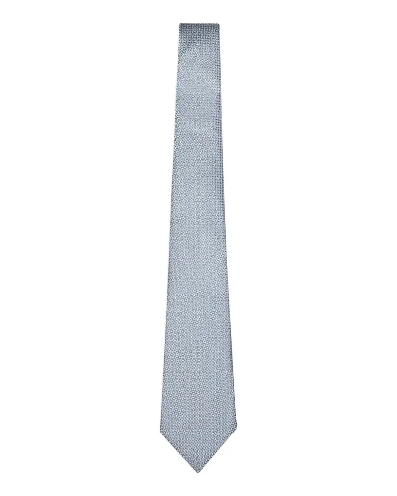 Giorgio Armani jacquard-pattern tie - Blau Blau