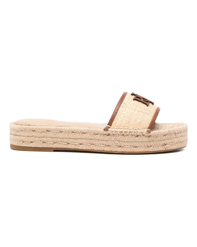 Ralph Lauren Polly logo-patch espadrilles - Nude Nude