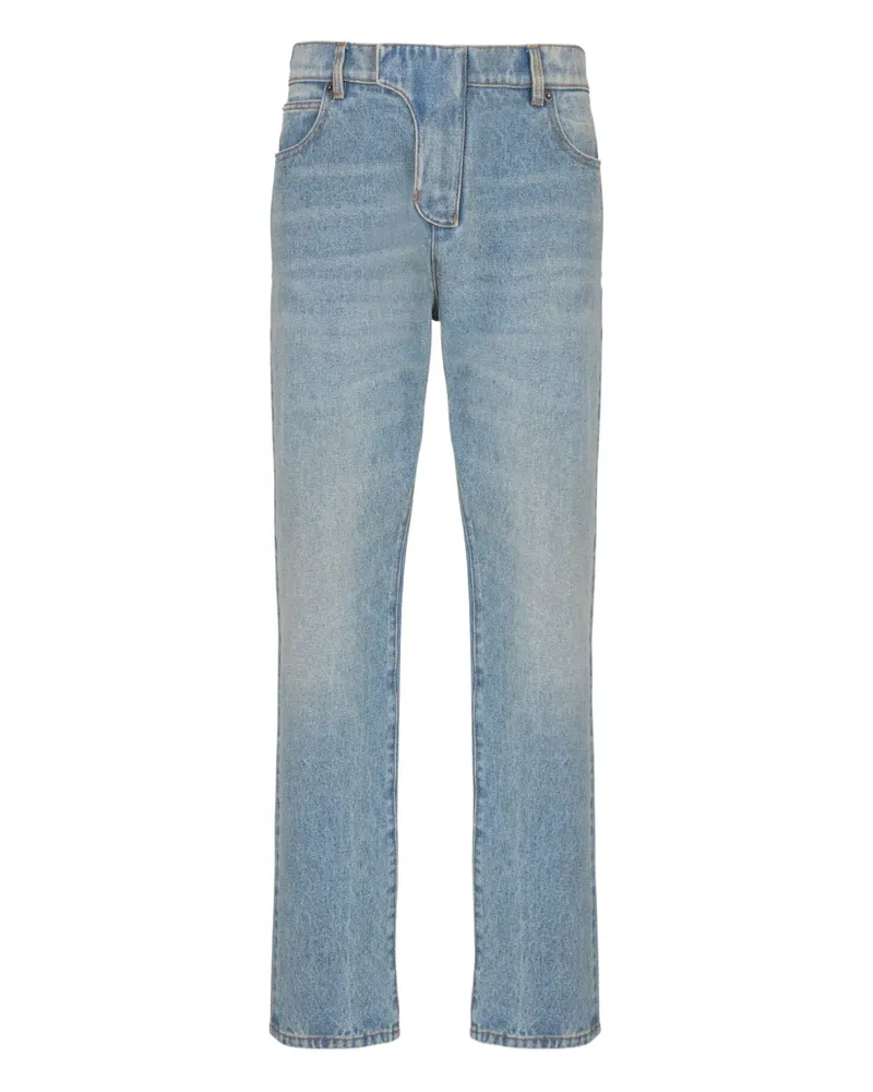 Balmain Jeans mit geradem Bein - Blau Blau