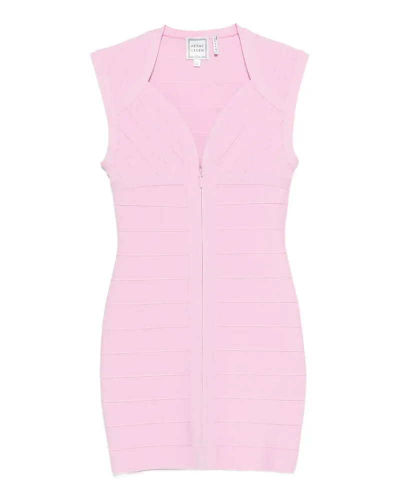 Hervé Léger Bandage-Kleid - Rosa Rosa