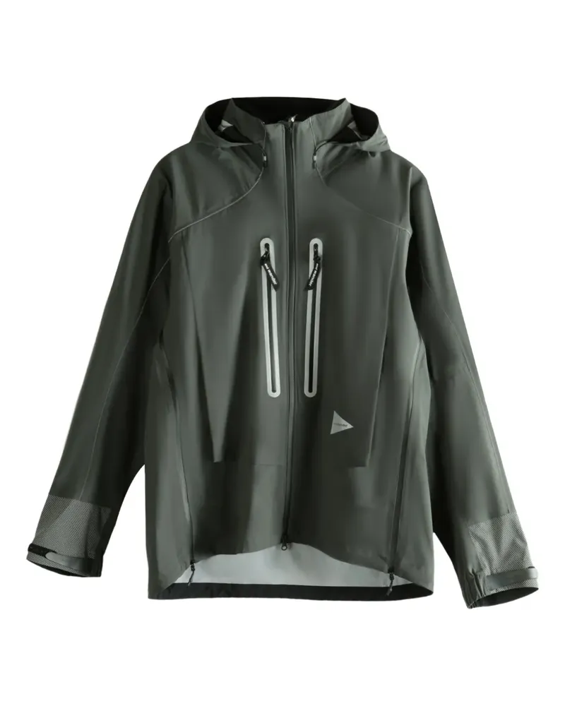 and wander zip-fastening hooded jacket - Grau Grau