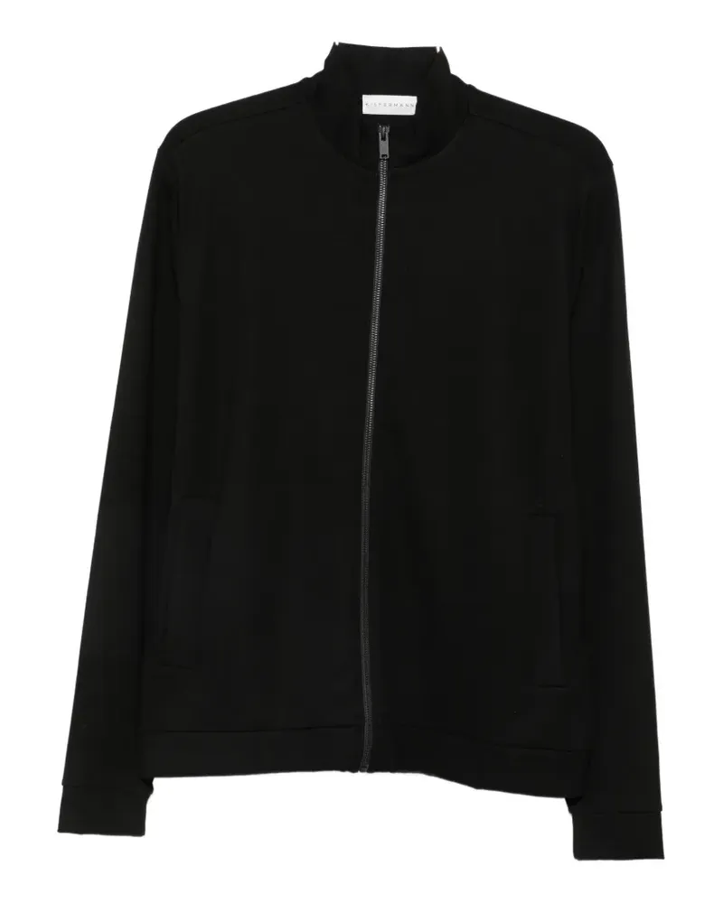 KIEFERMANN Feoras zip-up mock-neck sweatshirt - Schwarz Schwarz