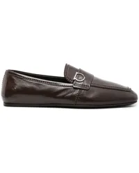 Ferragamo Loafer mit Gancini-Schild Braun