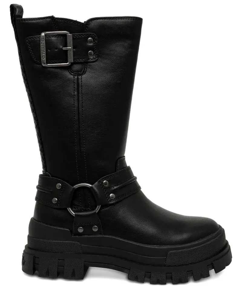 Buffalo Aspha buckle-strap boots - Schwarz Schwarz