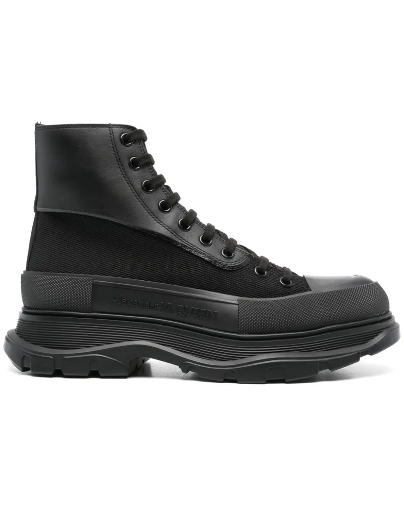 Alexander McQueen Tread Slick Stiefel - Schwarz Schwarz